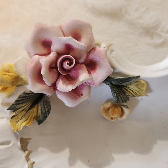 German handcrafted vintage porcelain dish with stamp - Picture 7 of 12